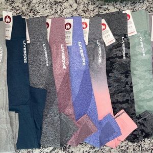 LiveSore BRAND NEW Seamless Leggings!!! All sizes from Small-X-Large.